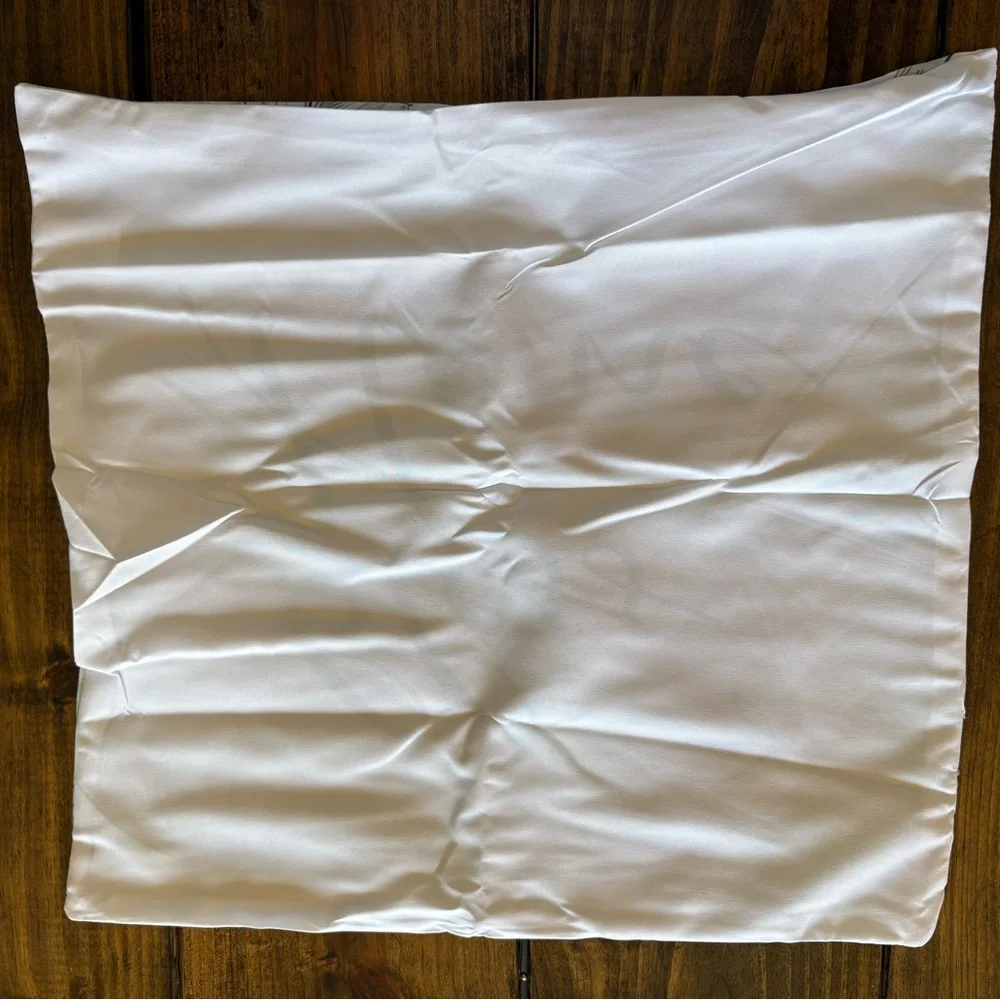 White & Sage Green Floral Decorative Pillow Cover